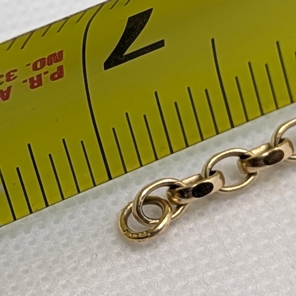 ✨ 9k Yellow Gold Belcher Charm Bracelet ✨ - Picture 7 of 10